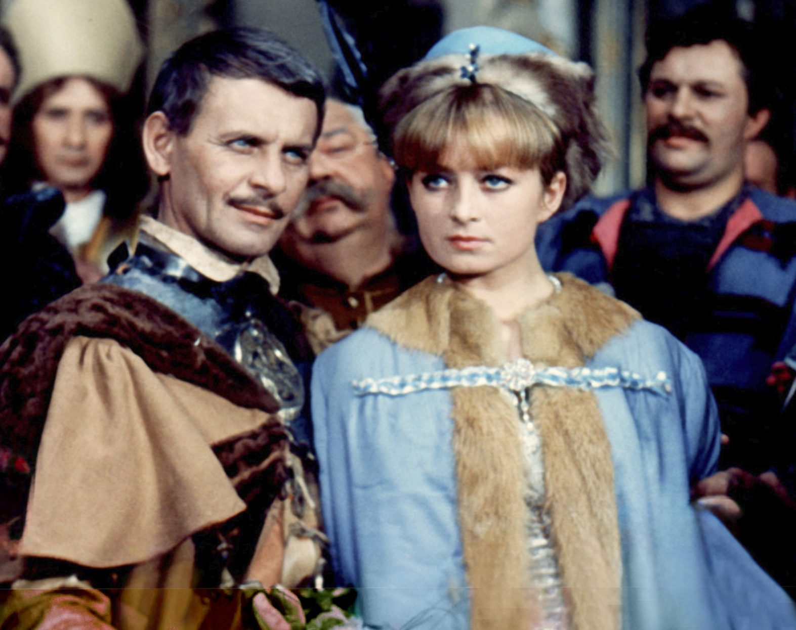 Tadeusz Łomnicki, Magdalena Zawadzka, kadr z filmu „Pan Wołodyjowski”, 1969 rok - jamnik