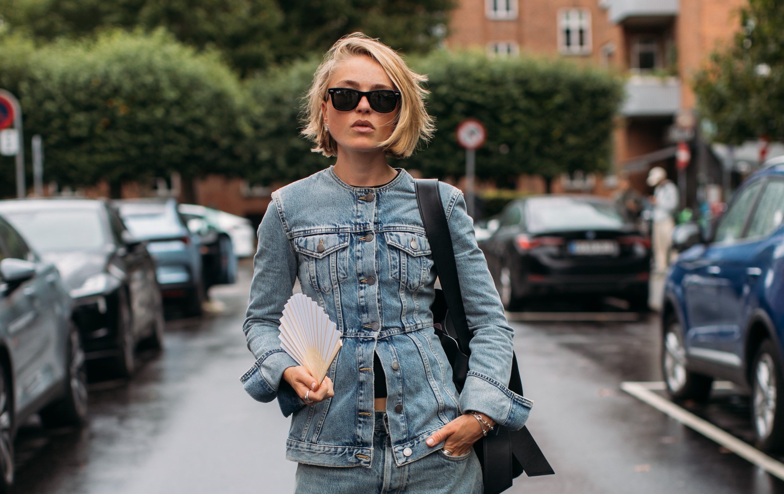 Denim na ulicach Kopenhagi - trend na jesień 2025