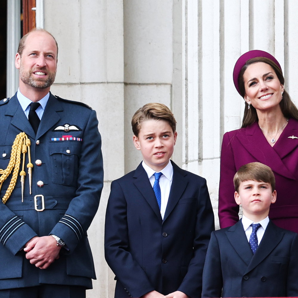 Książę William, księżna Kate, książę George, księżniczka Charlotte, książę Louise, 2025