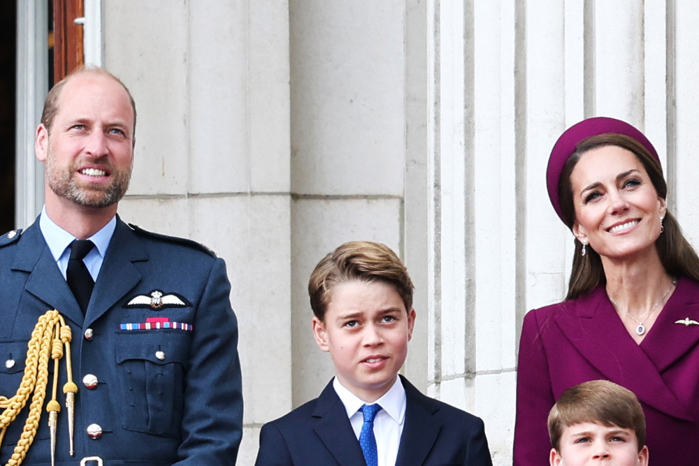 Książę William, księżna Kate, książę George, księżniczka Charlotte, książę Louise, 2025
