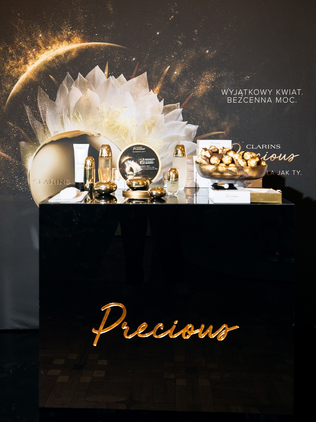 Clarins Precious wzbudzał zachwyt wśród gości