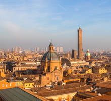 Panorama miasta z tarasu San Petronio