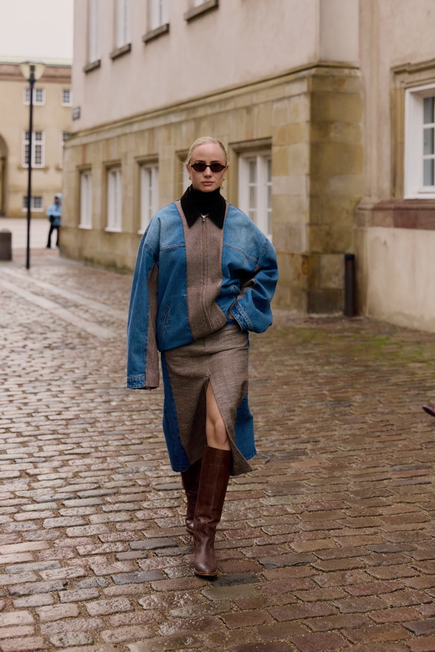 Jak nosić ołówkową spódnicę jesienią 2025 - street style z Kopenhagi