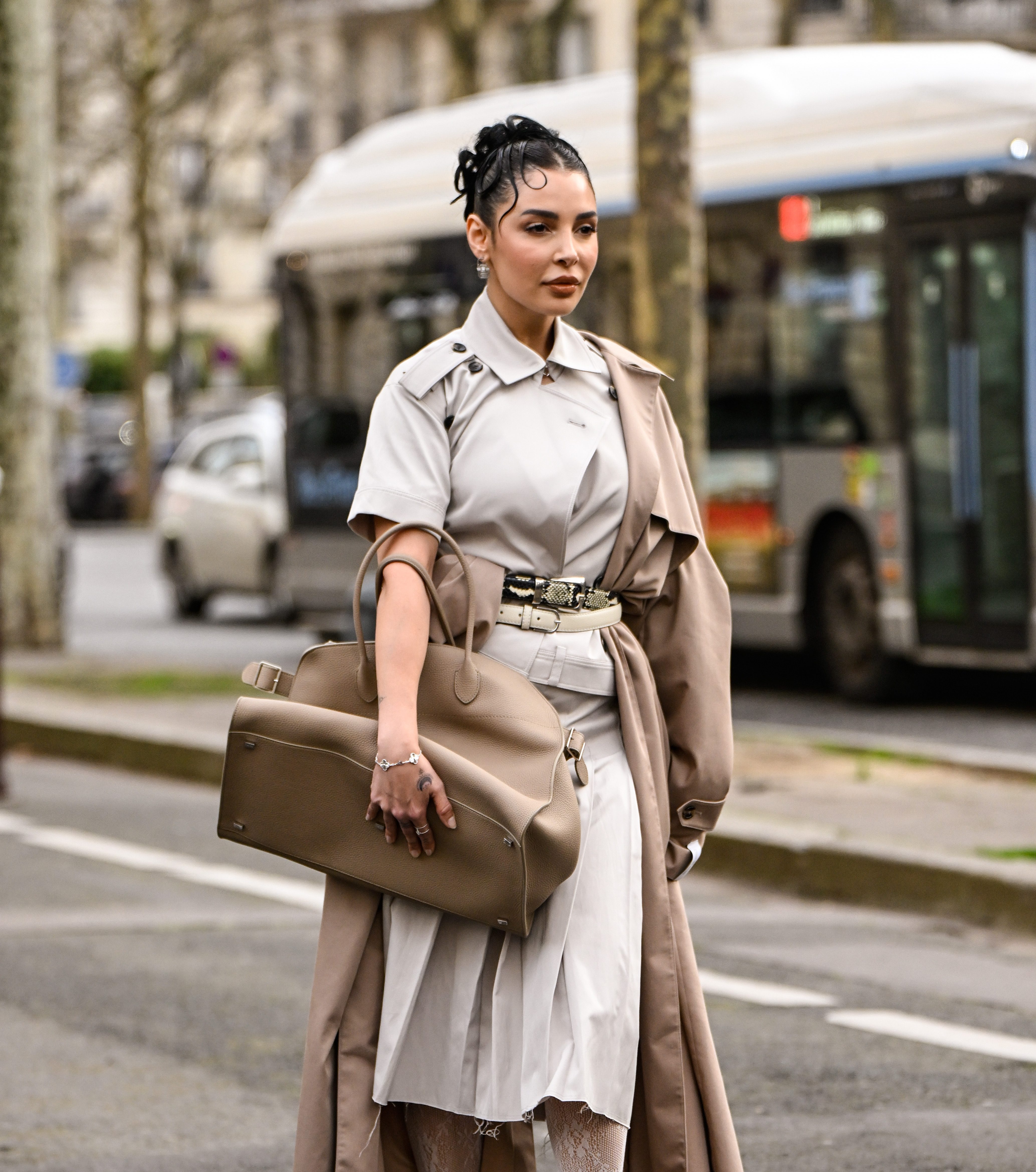 Street Style - Paris Fashion Week - Womenswear Fall/Winter 2025/2026 - Day Eight