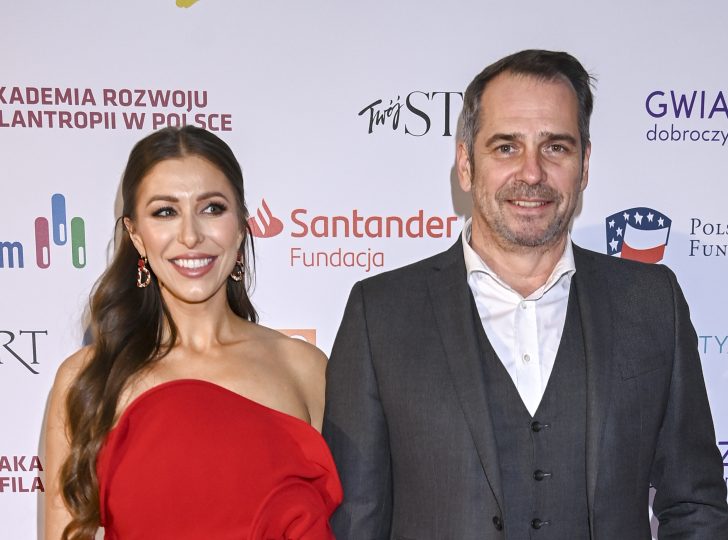 Paweł Deląg z partnerką