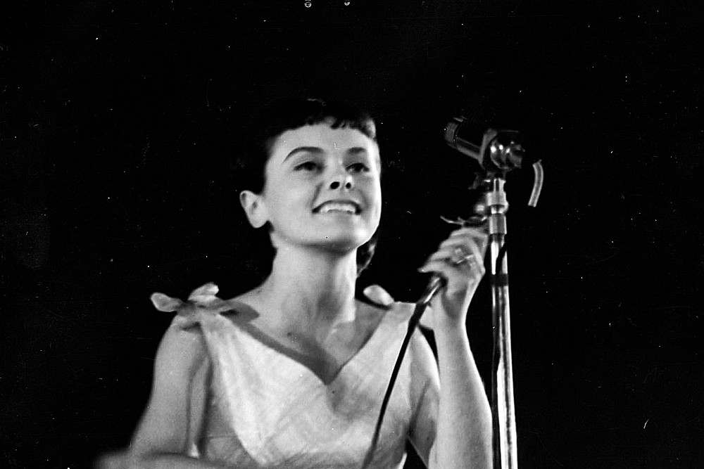 Polska 1967r. Piosenkarka Katarzyna Sobczyk