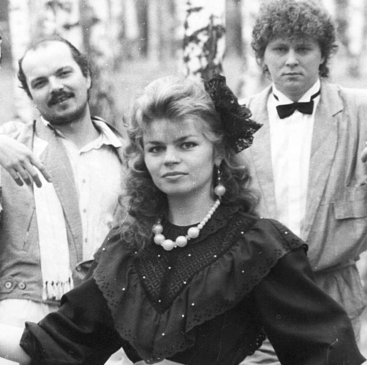 Polska, 1987. Zespół "Bolter" - od lewej Sławomir Sokołowski , Iwona Maciejewska , Jan Zieliński