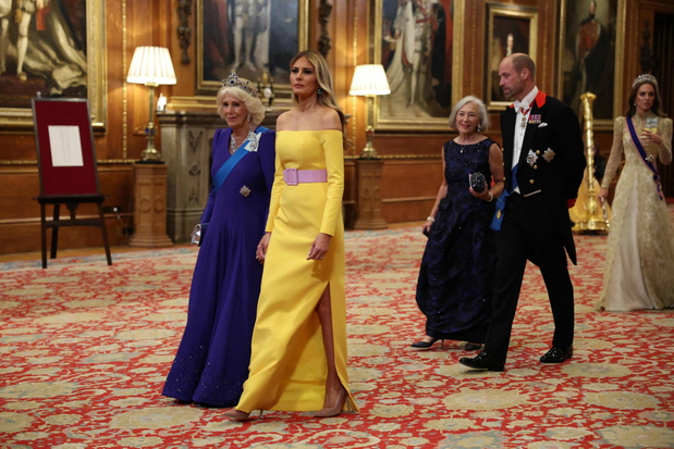 Melania Trump, Królowa Camilla, Prezydent Trump z wizytą w Wielkiej Brytanii