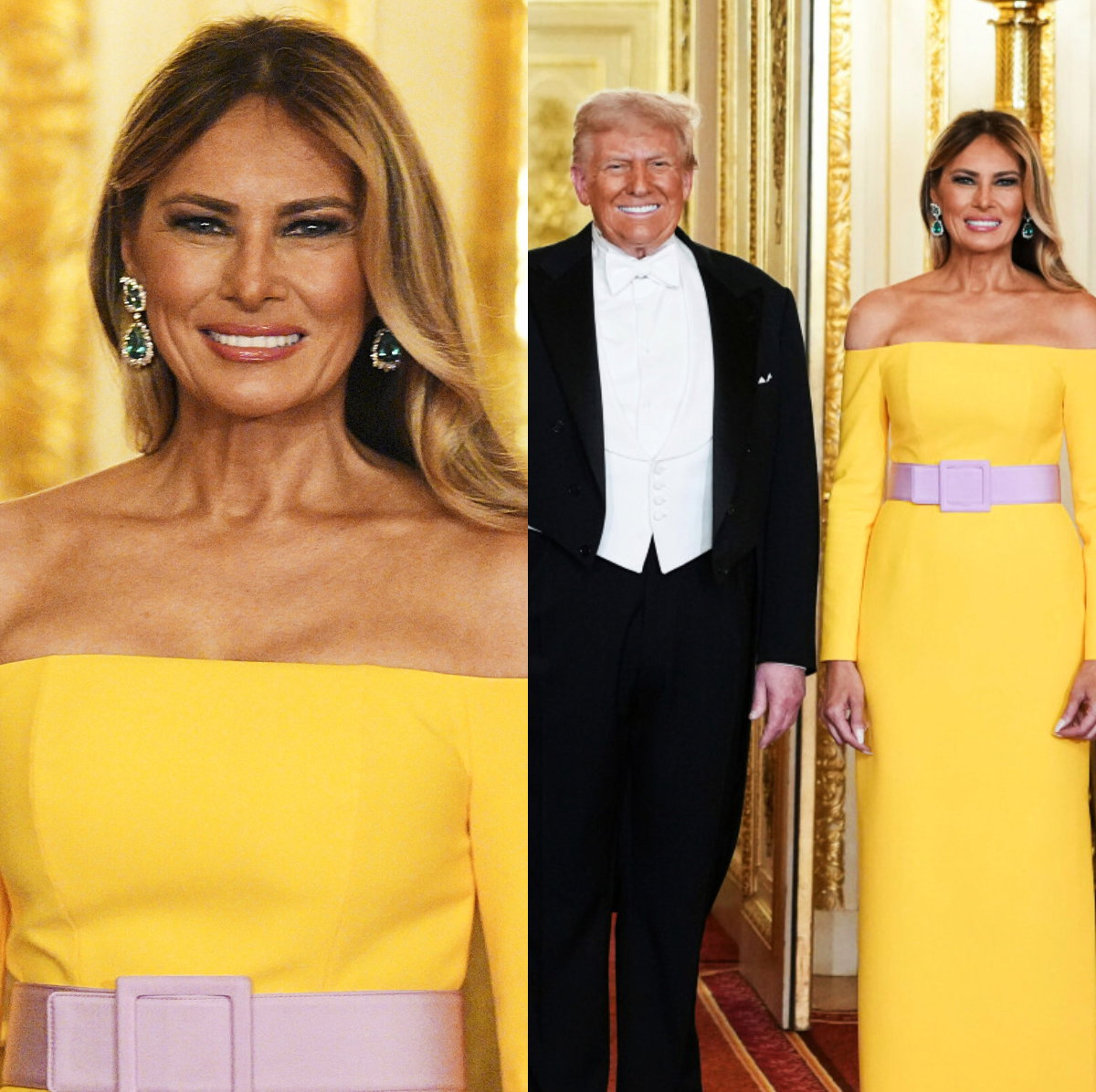 Melania Trump, Prezydent Trump z wizytą w Wielkiej Brytanii