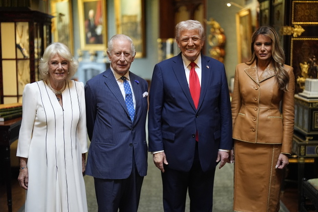 Melania Trump, królowa Camilla, Donald Trump, król Karol III