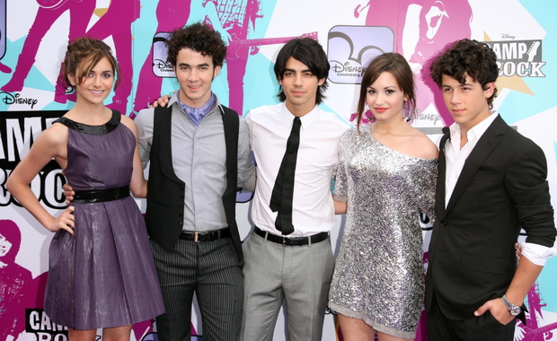 Alyson Stone, Nick Jonas, Joe Jonas, Demi Lovato, Kevin Jonas, 2008 rok. Camp Rock