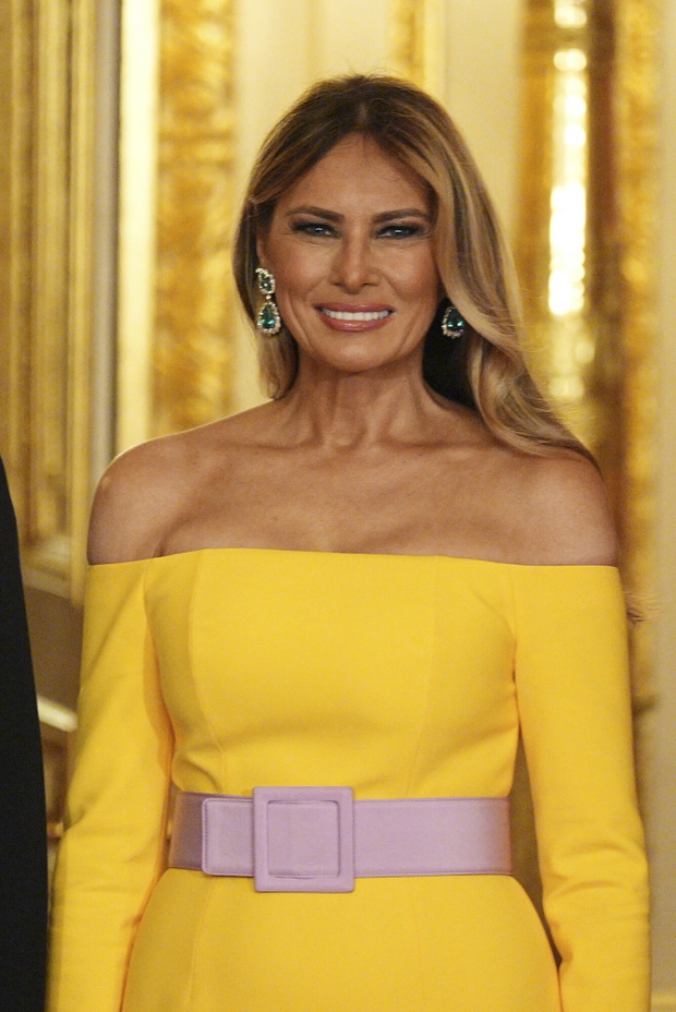 Melania Trump, Prezydent Trump z wizytą w Wielkiej Brytanii