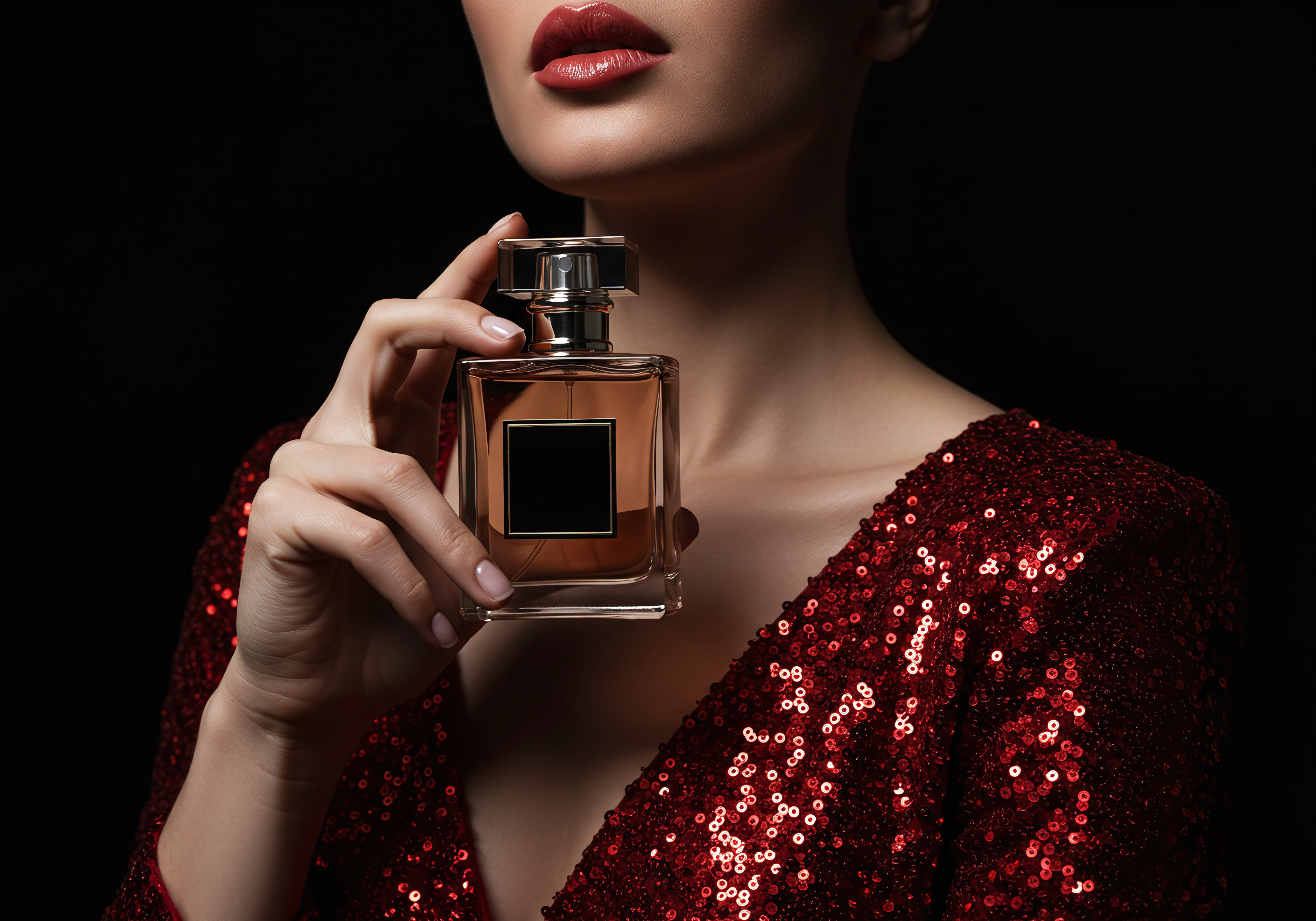 Kobieta z perfumami