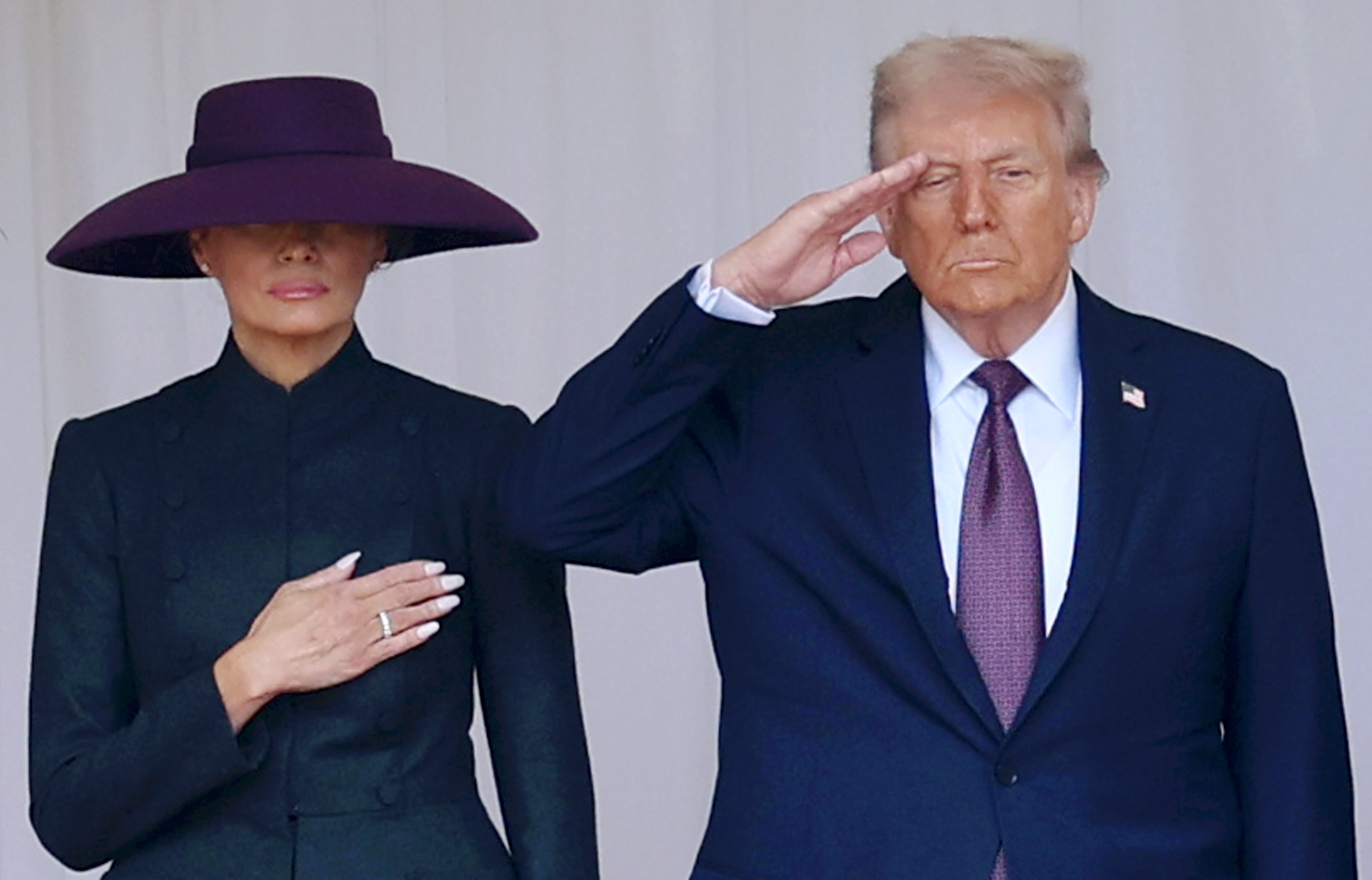 Melania Trump podczas wizyty w Wielkiej Brytanii