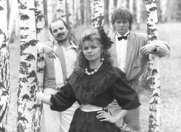 Polska, 1987. Zespół "Bolter" - od lewej Sławomir Sokołowski , Iwona Maciejewska , Jan Zieliński
