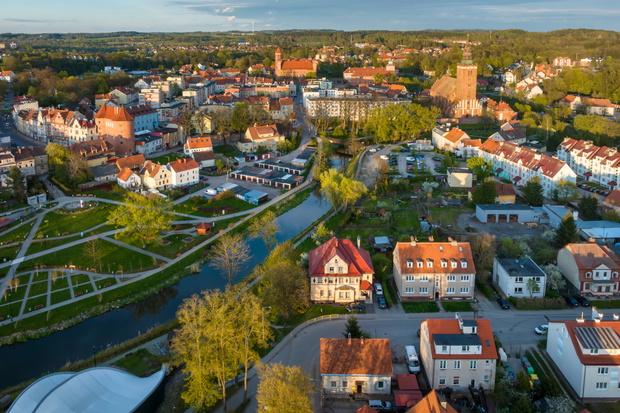 Lidzbark Warmiński z lotu ptaka