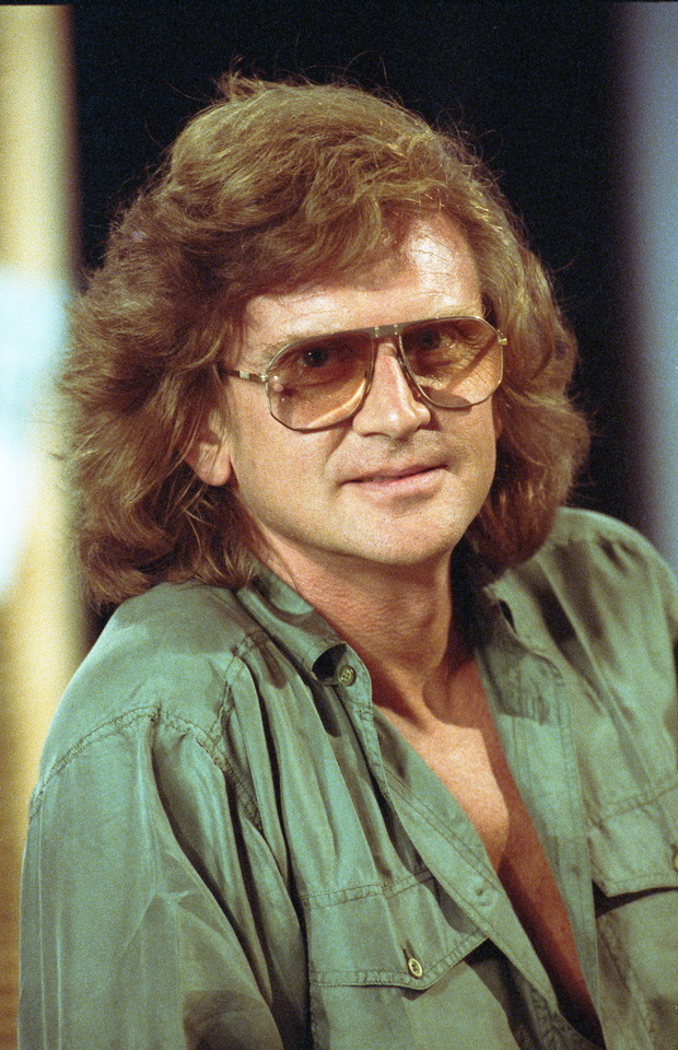 Warszawa 08.1991. Realizacja wakacyjnego programu telewizyjnego Studio Lato, Zbigniew Wodecki