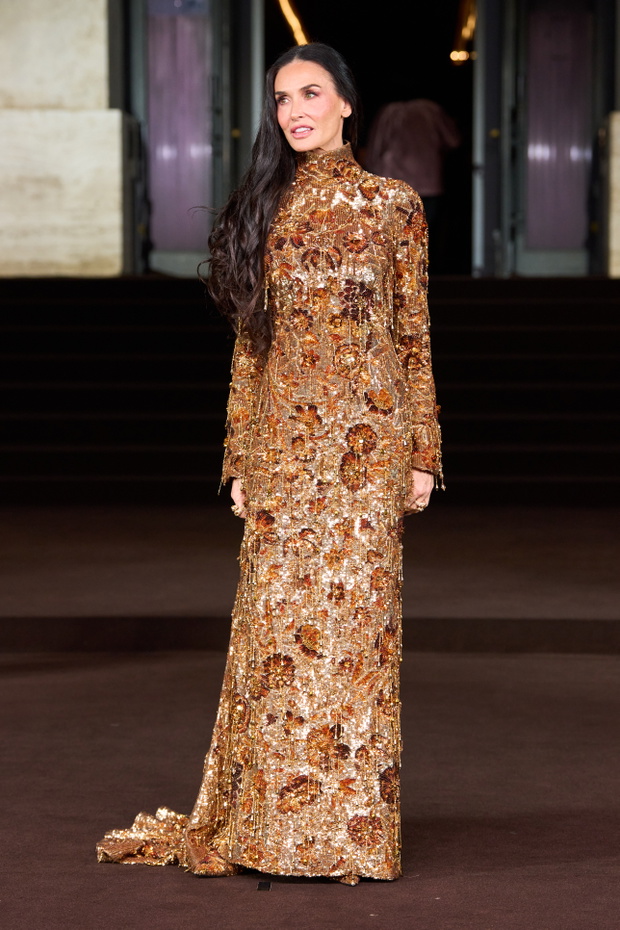 Demi Moore na pokazie Gucci