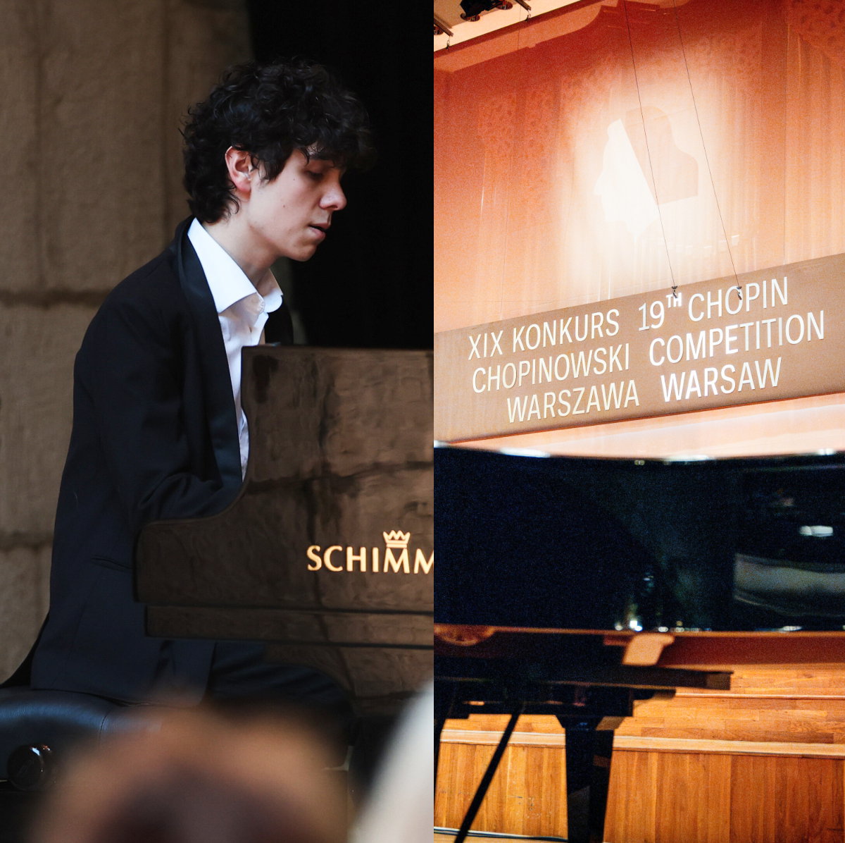 Mateusz Dubiel, 6.10. 2025 Warszawa XIX Miedzynarodowy Konkurs Pianistyczny im. Fryderyka Chopina.