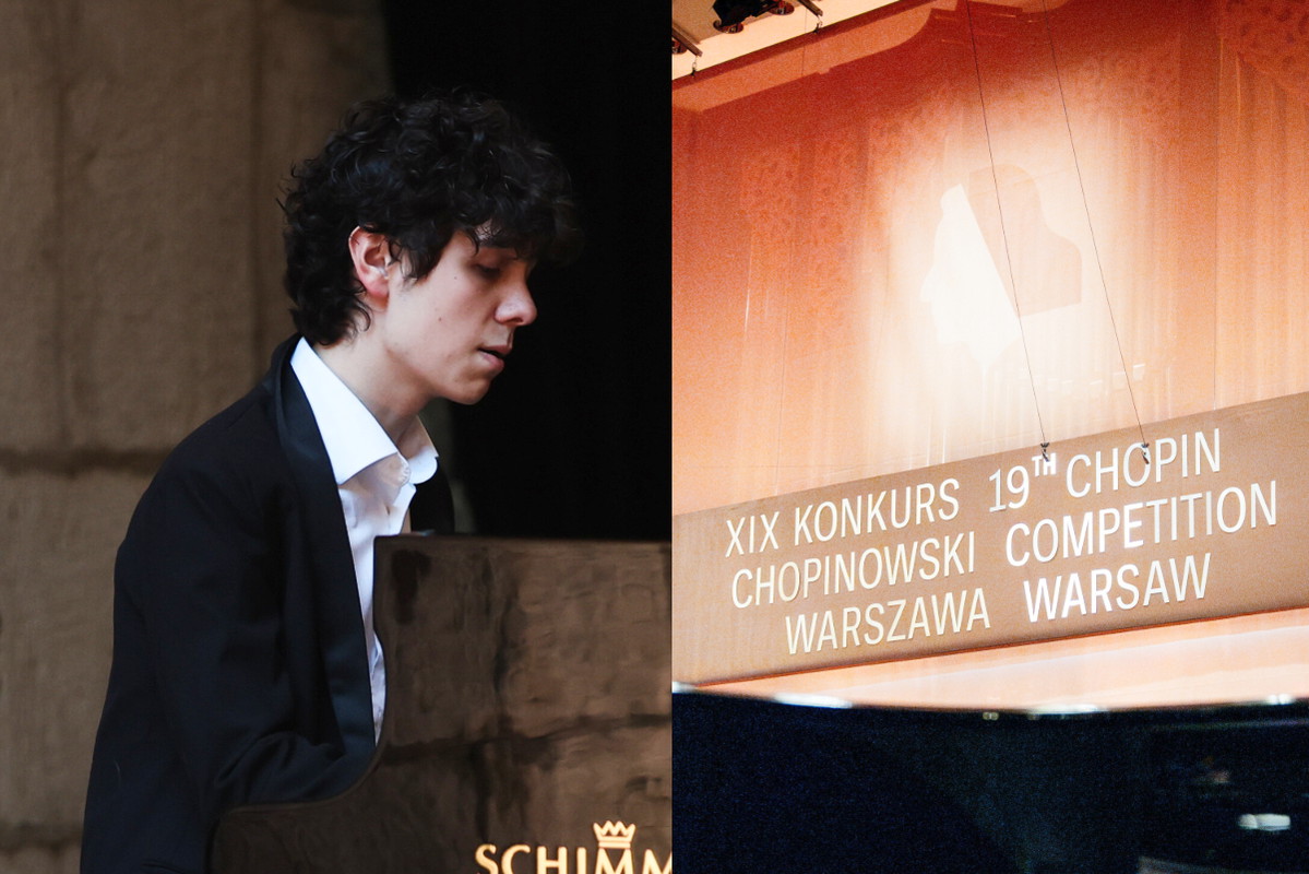 Mateusz Dubiel, 6.10. 2025 Warszawa XIX Miedzynarodowy Konkurs Pianistyczny im. Fryderyka Chopina.