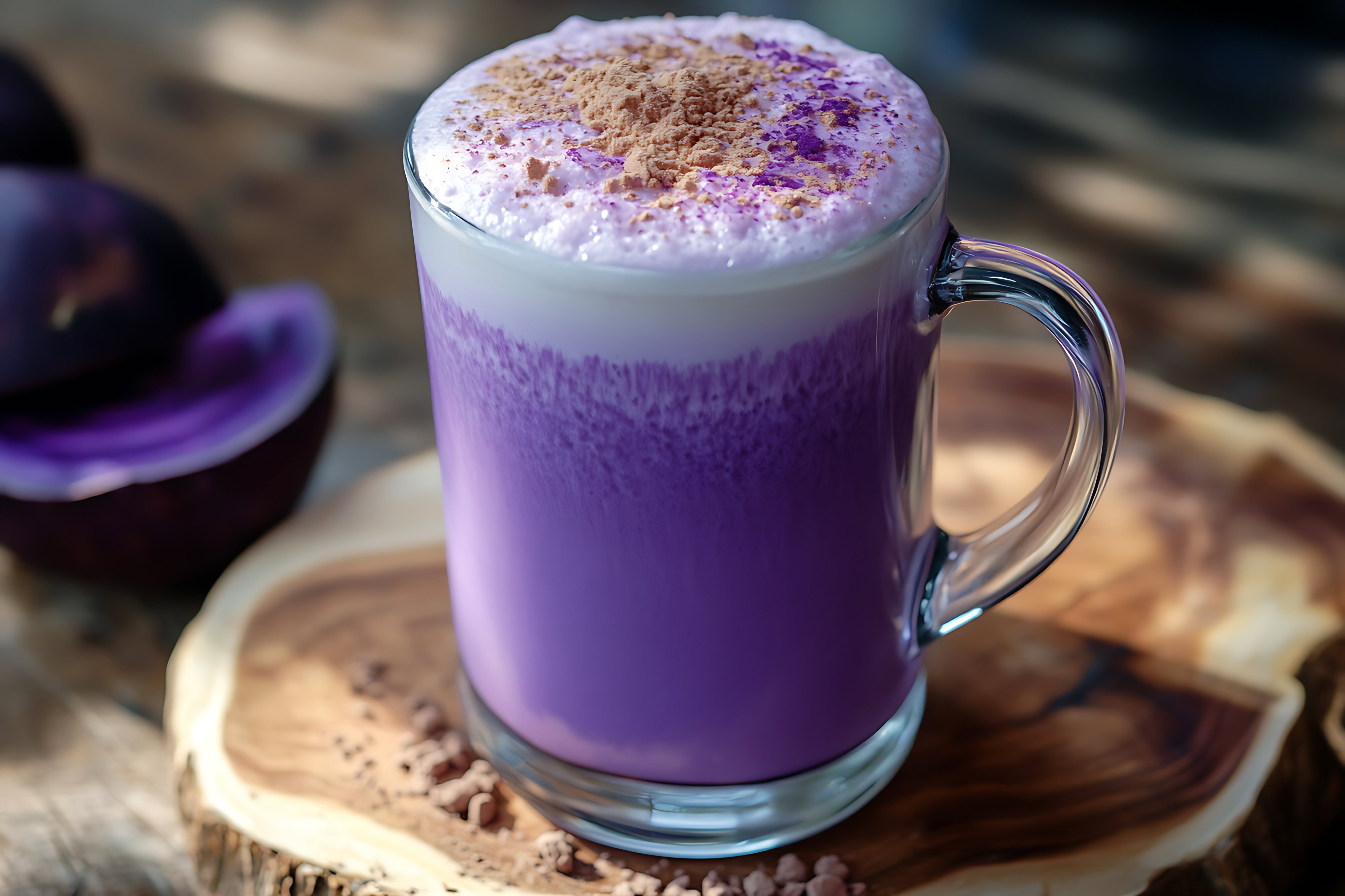 Ube latte