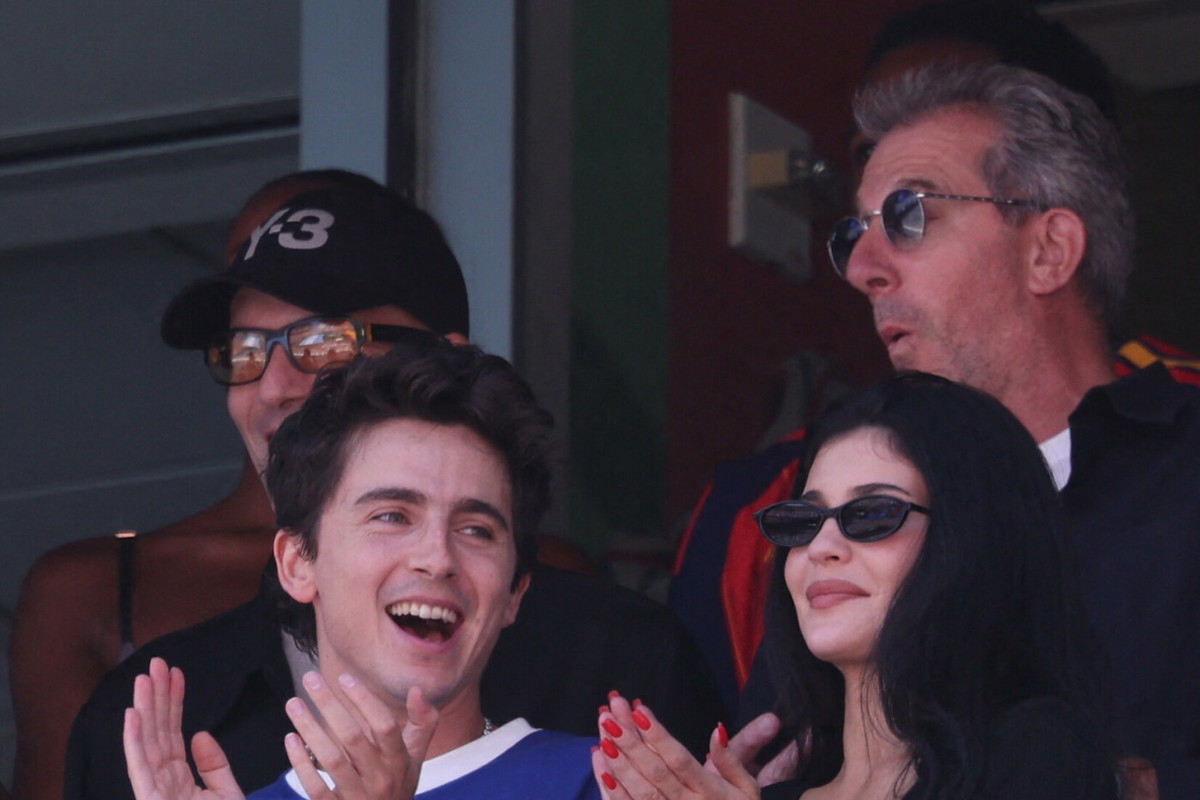 Timothee Chalamet i Kylie Jenner podczas finału Mistrzostw Świata FIFA 2026