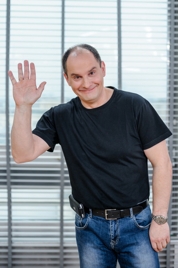 Ireneusz Krosny 19.04.2015 Warszawa Na planie programu Dzien Dobry TVN