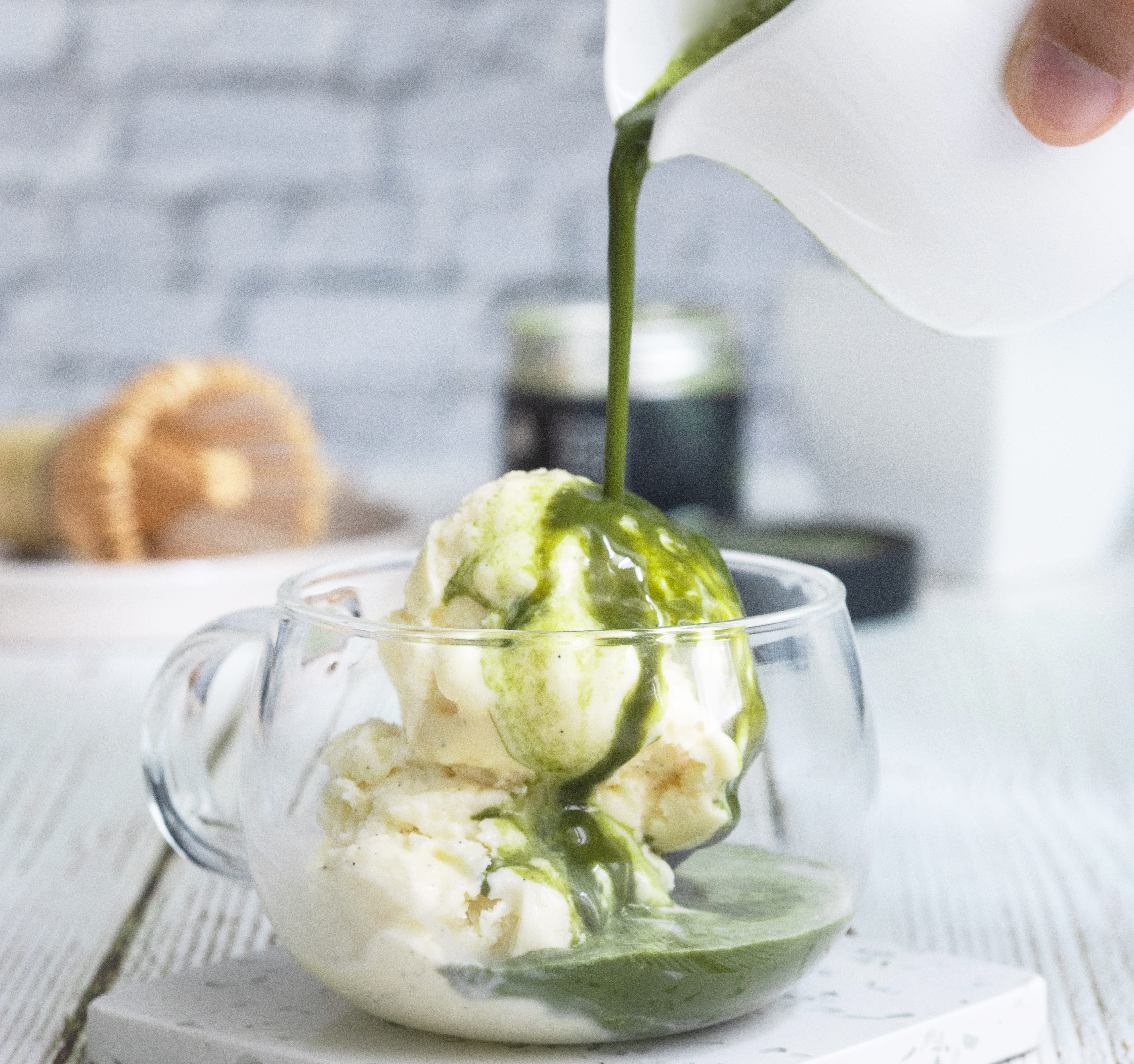 Matcha affogato