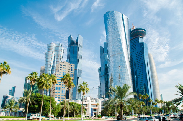 Doha's Corniche in West Bay, Doha, Qatar - Skyscrapers / Buildin