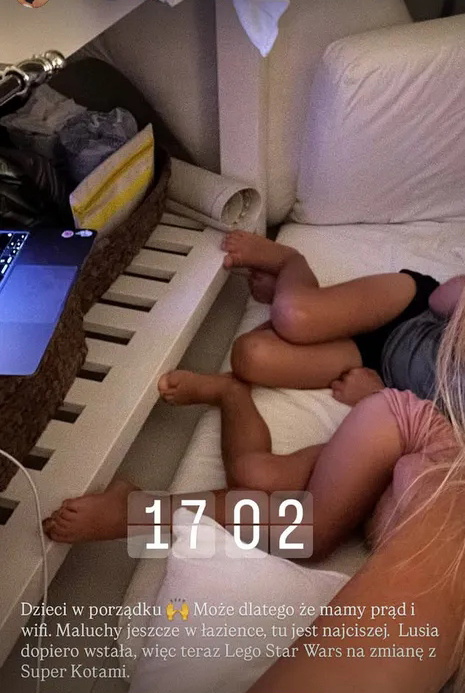 Instastory Aleksandry Żebrowskiej