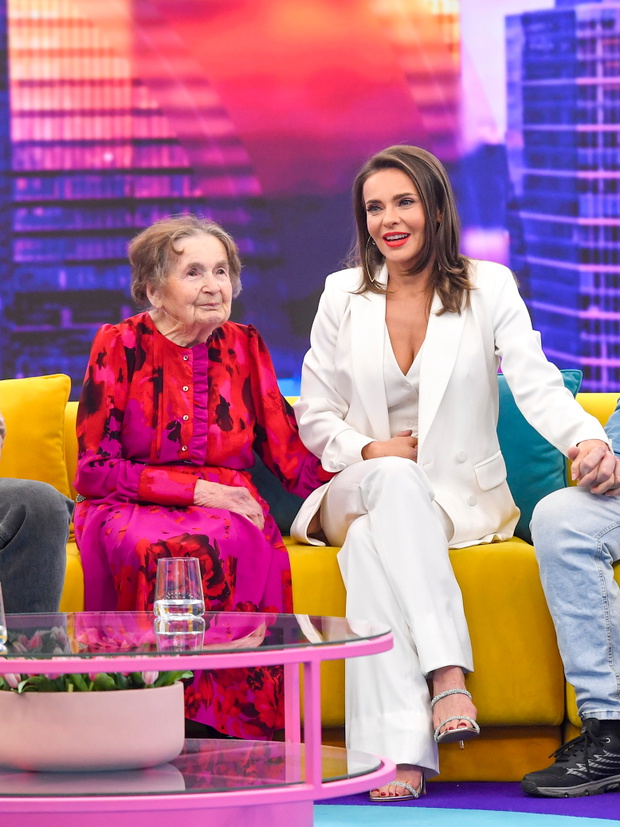 Edyta Herbuś z babcią Tolą w Halo tu Polsat