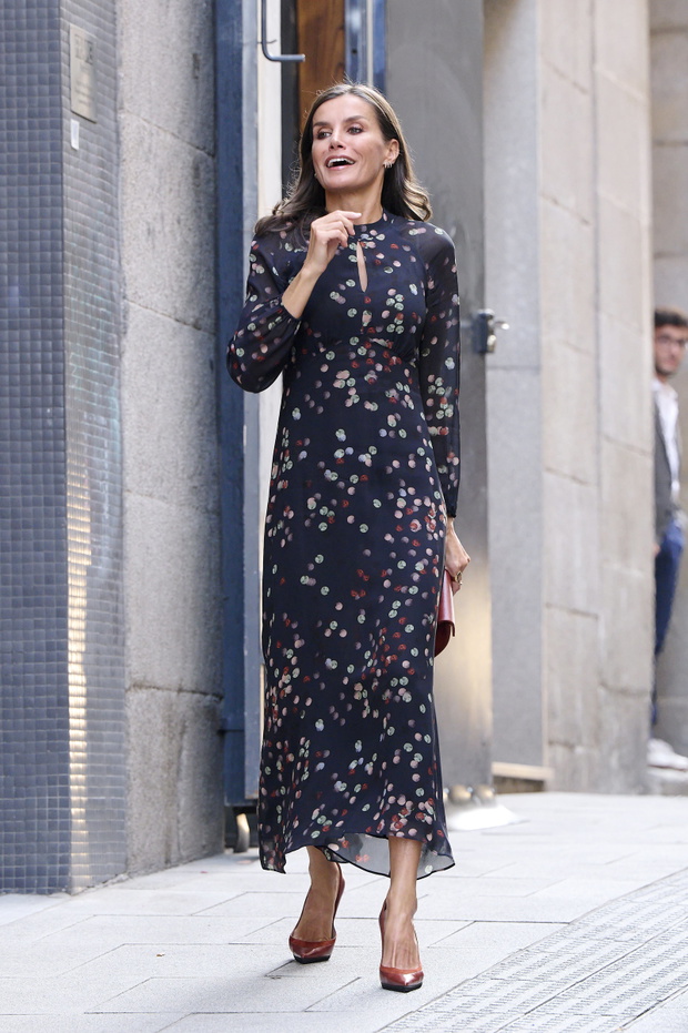 Queen Letizia Arrives At An Event On World Mental Health Day 2022