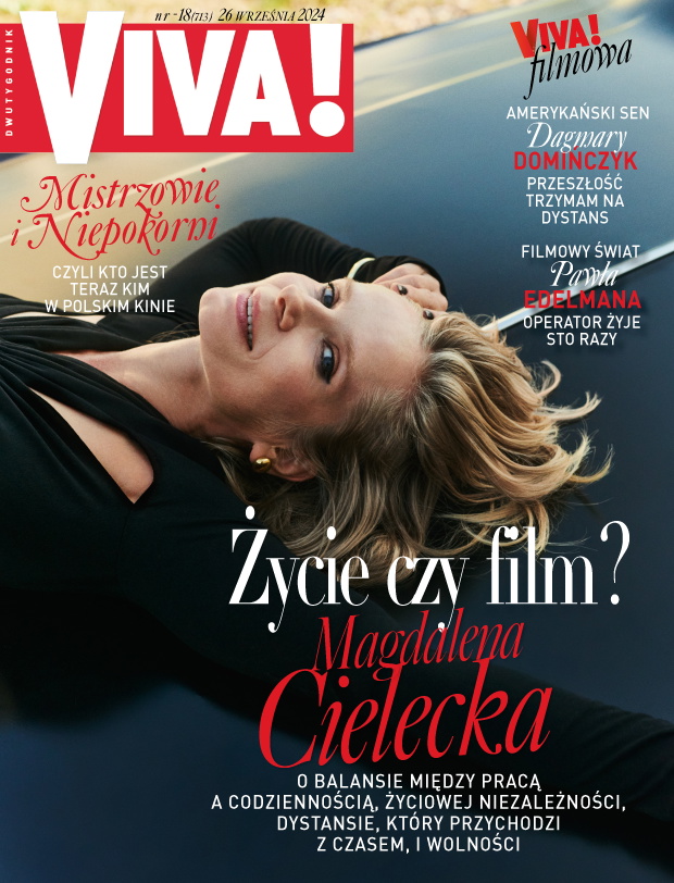 Magdalena Cielecka, sesja dla magazynu „VIVA!”, wrzesień 2024, VIVA, 18/2024, okładka