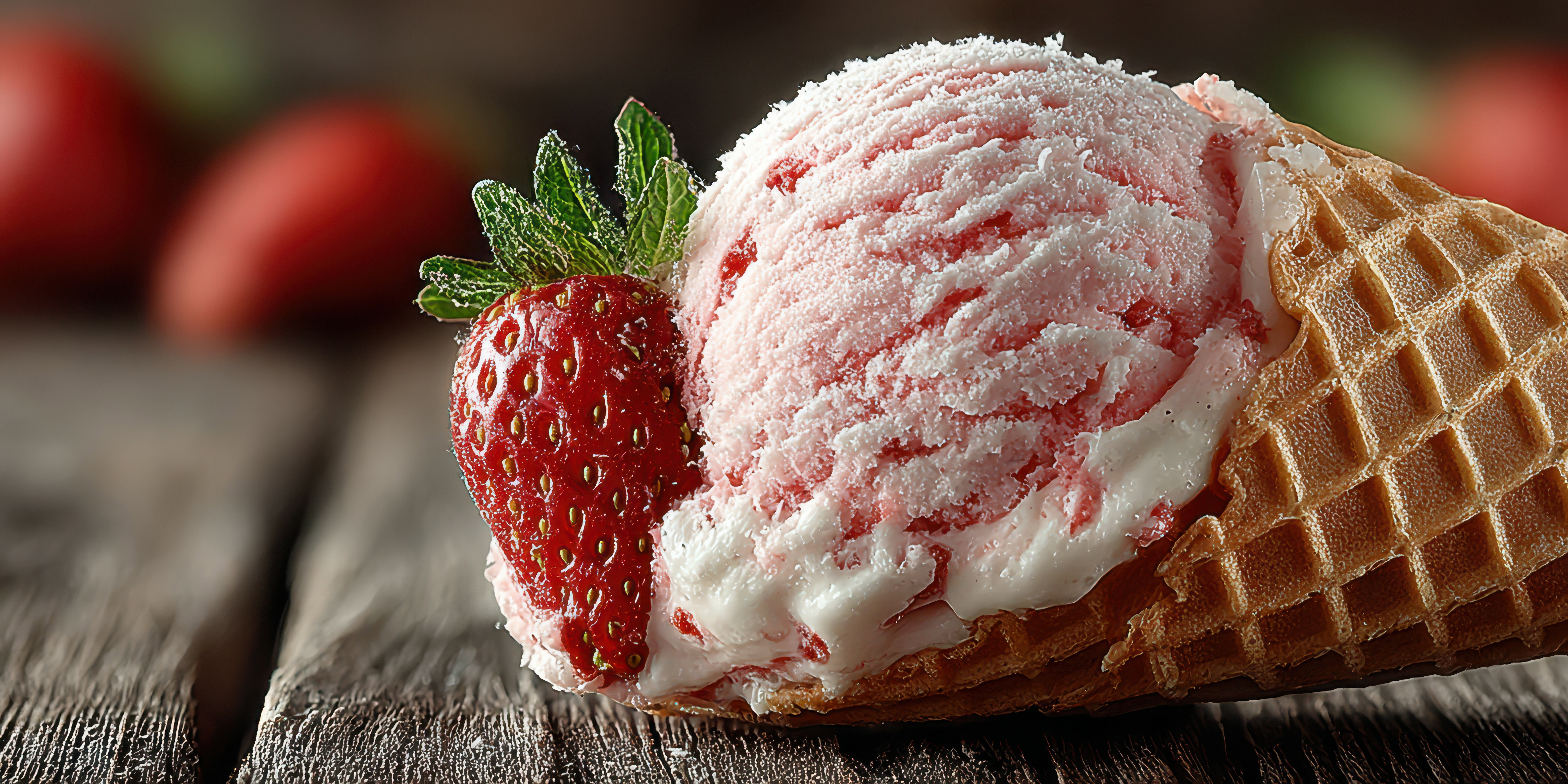 Domwe lody truskawowe