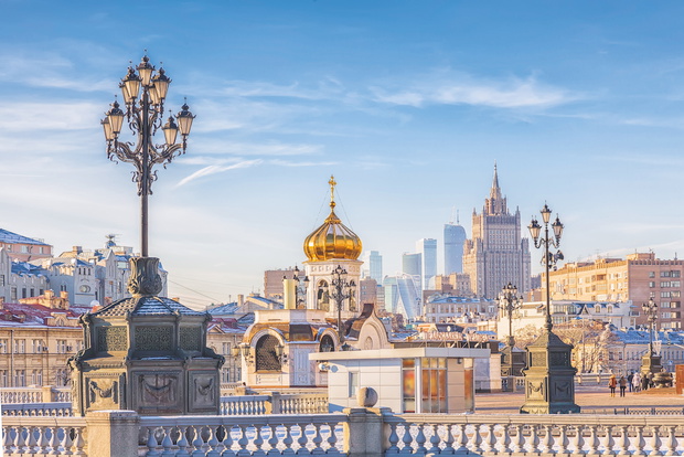 View at the center of Moscow, Russia