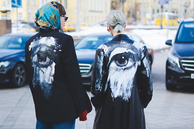 treet Style at Mercedes-Benz Fashion Week Russia - Day 2