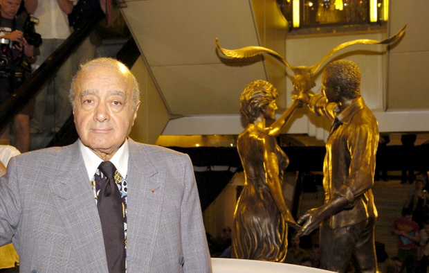 Dodi Al Fayed and Diana Memorial Unveiled at Harrods