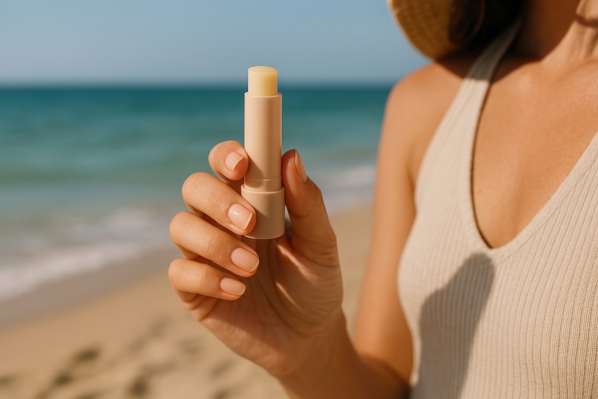 Balsam do ust na plaży