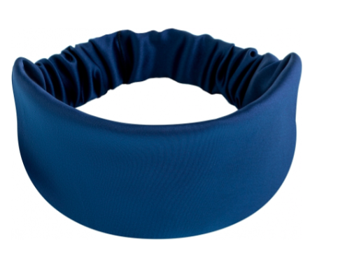 Opaska do włosów Satin Classic, niebieska