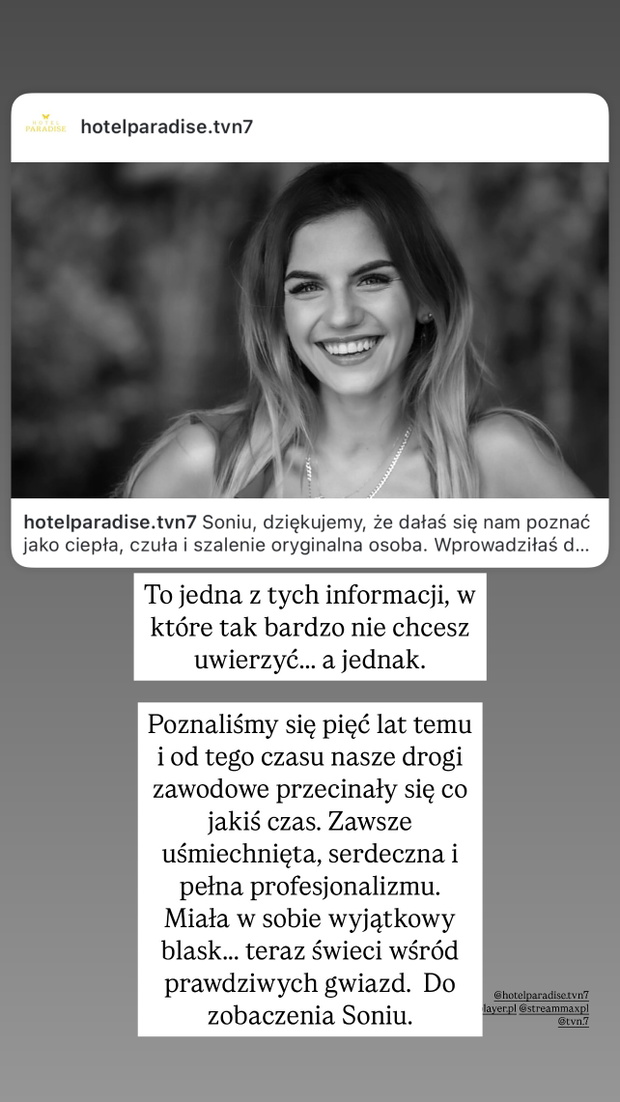 Sonia nie żyje.