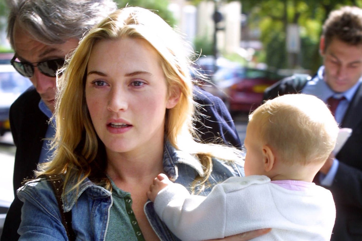 Kate Winslet z córką Mią. 2001 rok