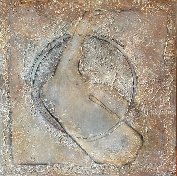 Malina Wieczorek.Akt Kobieta i Saturn, 100x100j