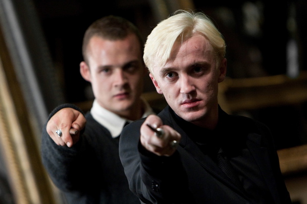 JOSH HERDMAN, TOM FELTON na planie Harry'ego Pottera