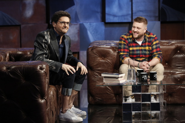 Kuba Wojewódzki, Tomasz Jakubiak, studio TVN, Warszawa, marzec 2022 roku