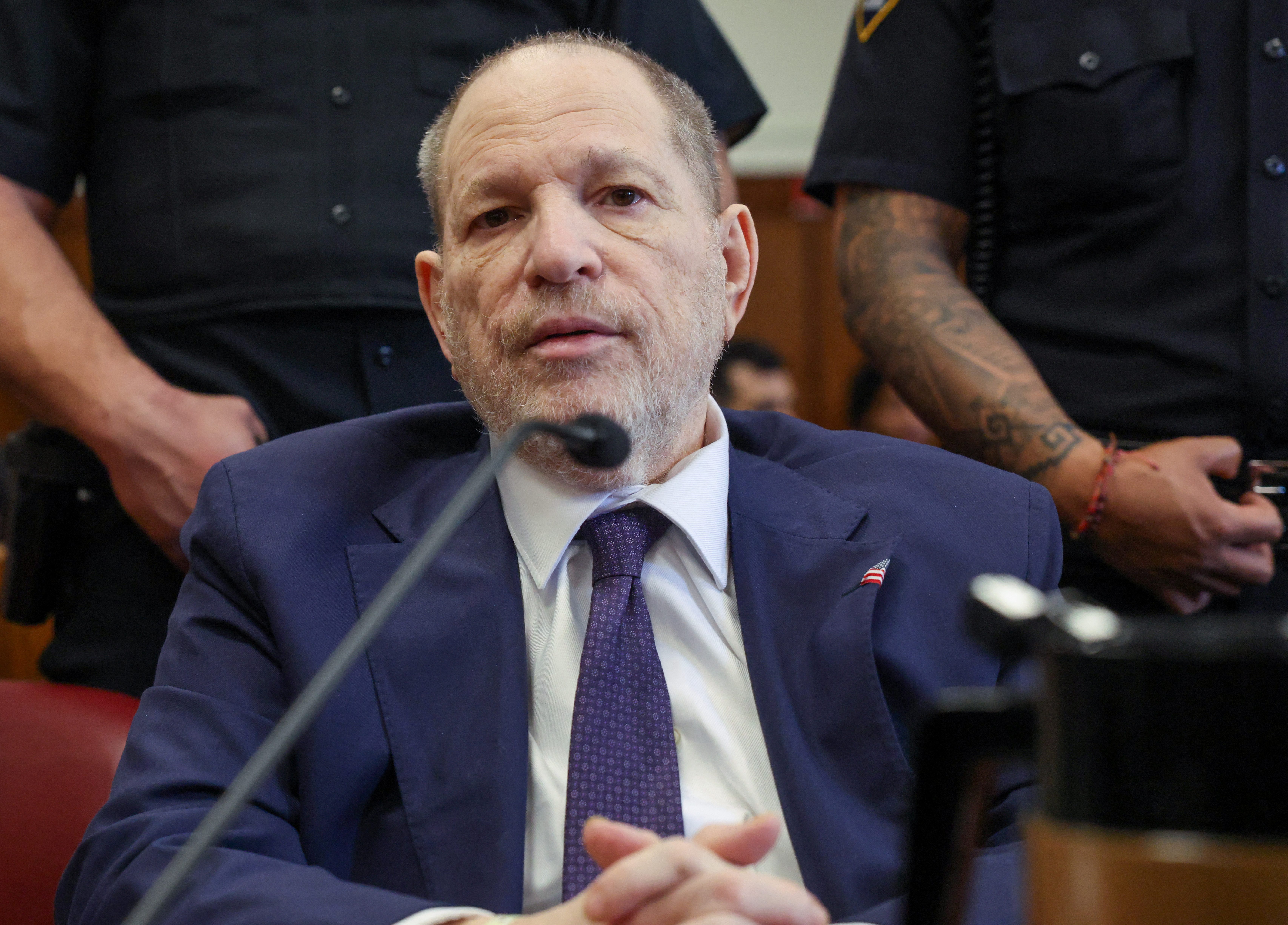 Weinstein appears at Manhattan Criminal Court for his rape and sexual assault trial in New York City