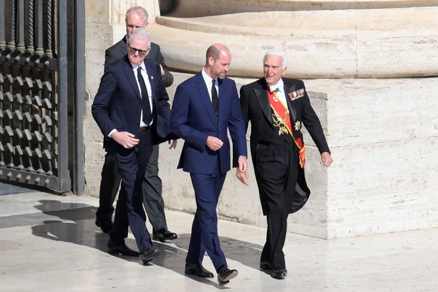 książę William, pogrzeb papieża Franciszka, 26 kwietnia 2025
