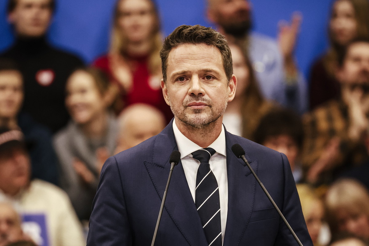Wiec wyborczy kandydata na prezydenta Rafała Trzaskowskiego