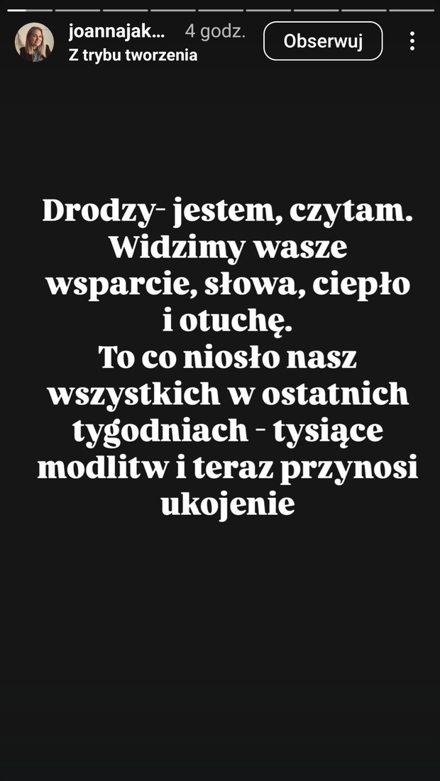 Wpisy siostry Tomasza Jakubiaka