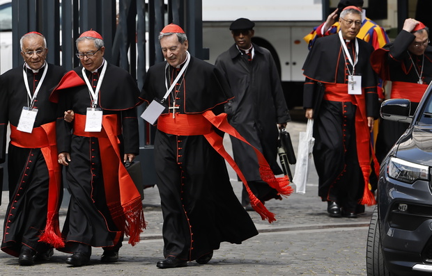 People Pay Tribute To The Late Pope Francis As Vatican Prepares For Conclave