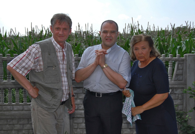 Grzegorz Wons Cezary Żak Marta Lipinska17.07.2007 plan filmu - Ranczo Wilkowyje